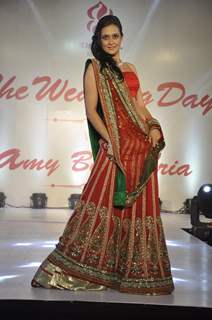 Jaswir Kaur walks the ramp at the Wedding Show by Amy Billiomoria