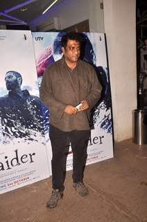 Anurag Basu poses for the media at the Special Screening of Haider