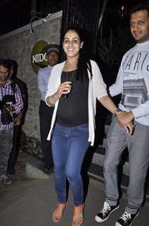 Riteish Deshmukh along with Genelia snapped at Nido