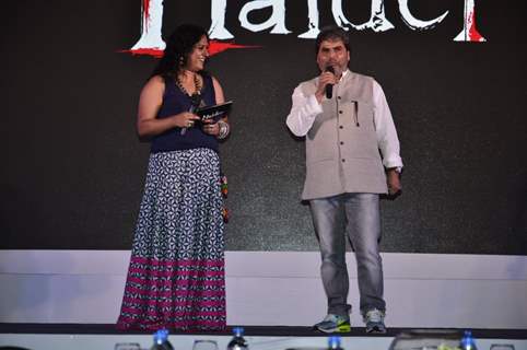 Vishal Bharadwaj adressing the audience at the Book Launch of Haider, Omkara and Maqbo