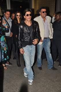 Deepika Padukone, Shah Rukh Khan and Boman Irani snapped at Airport