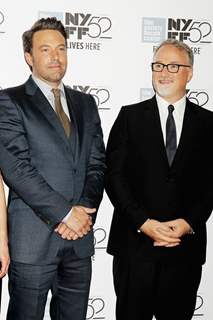 Ben affleck and David Fincher at the red carpet for GONE GIRL Premier