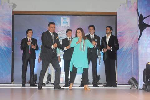 Boman Irani and Farah Khan perform at the Dil Se Naache Indiawaale Launch