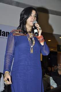 Ekta Kapoor addressing the audience at the Book Launch of Chetan Bhagat's Half Girlfriend