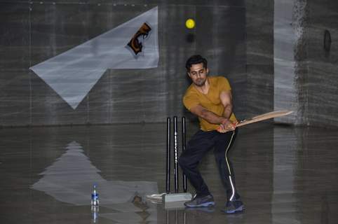 Vishal Karwal snapped at the practice session for a forthcoming Box Cricket League