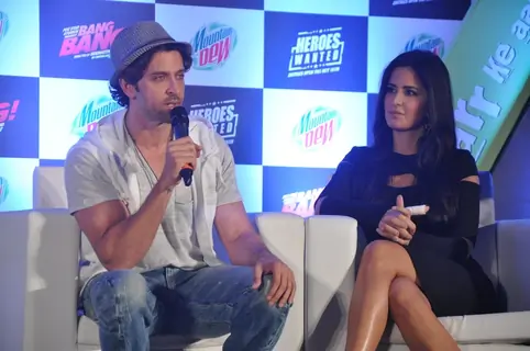Hrithik Roshan and Katrina Kaif at Bang Bang's Promotional Event for Mountain Dew