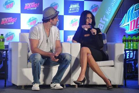 Katrina Kaif addresses at the Bang Bang's Promotional Event for Mountain Dew