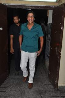 Chunky Pandey was at the Bang Bang special screening hosted by Hrithik Roshan