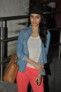 Shraddha Kapoor poses for the media at the Special Screening of Haider