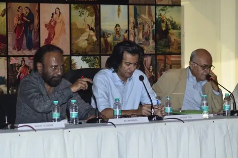 Ketan Mehta snapped at the Promotion of Rang Rasiya with an Art Exhibition