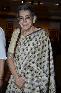 Lalita Lajmi poses for the media at the Promotion of Rang Rasiya with an Art Exhibition