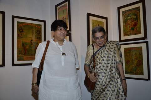 Lalita Lajmi and Kalpana Lajmi at the Promotion of Rang Rasiya with an Art Exhibition