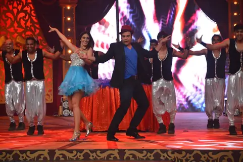 Bruna and Abhishek perform at the Grand Opening Comedy Classes