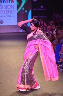 Guthi walks the ramp at the Myntra Fashion Week Day 3