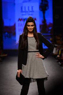 Diana Penty walks the ramp for Elle at Myntra Fashion Week Day 3