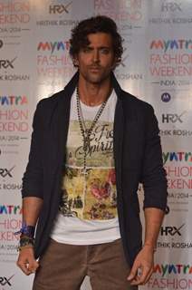 Hrithik Roshan walks the ramp at Myntra Fashion Weekend Finale