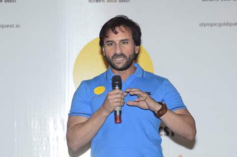 Saif Ali Khan addresses the Felicitation for Asian Game Winners