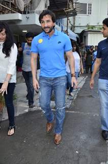 Saif Ali Khan arrives at the Felicitation for Asian Game Winners