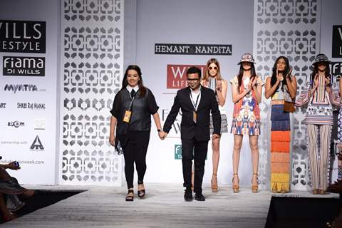 Hemant and Nandita at Wills Lifestyle India Fashion Week Day 1