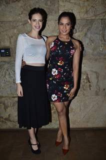 Kalki Koechlin poses with Richa Chaddha at the Special Screening of Tamanchey