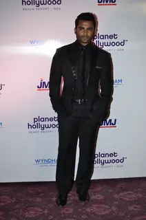 Sachin Joshi poses for the media at the Launch of Planet Hollywood