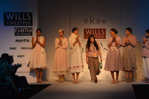 Eka showcases her collection at Wills Lifestyle India Fashion Week Day 2