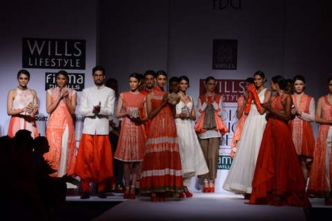 The Virtues show at the Wills Lifestyle India Fashion Week Day 2