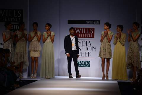 Manish Gupta showcases his collection at the Wills Lifestyle India Fashion Week Day 2