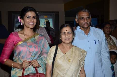 Sonali Kulkarni snapped at the Premier of Dr Prakash Baba Amte