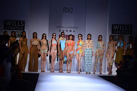 Shivan & Narresh showcase their collection at the Wills Lifestyle India Fashion Week Day 3