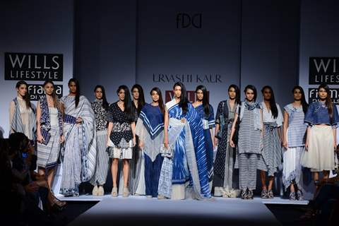 Urvashi Kaur showcases her collection at the Wills Lifestyle India Fashion Week Day 4