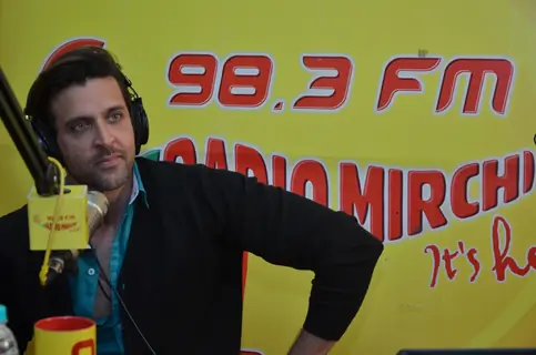 Hrithik Roshan snapped at Radio Mirchi Studio