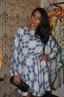 Shveta Salve poses for the media at Nisha Chainani's Collection Preview