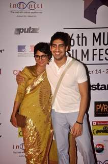 Kiran Rao poses with Ayan Mukerji at the 16th MAMI Film Festival