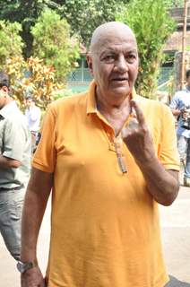 Prem Chopra was at the polling booth to cast his vote