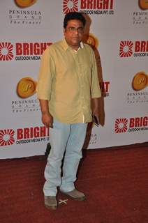 Zakir Hussain was seen at the Bright Outdoor Advertising Party