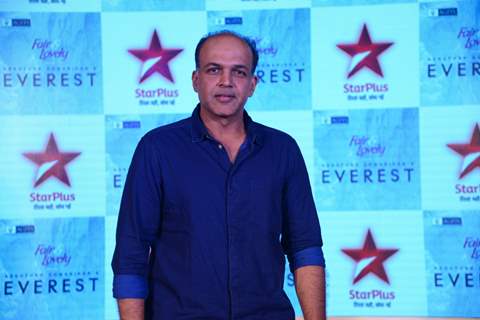 Ashutosh Gowarikar poses for the media at the Launch of Everest