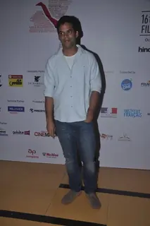 Vikramaditya Motwane poses for the media at the 16th MAMI Film Festival Day 3