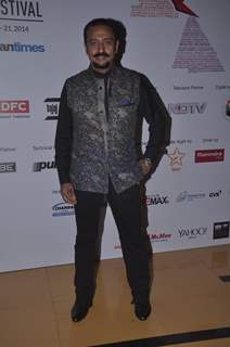 Gulshan Grover poses for the media at the 16th MAMI Film Festival Day 3