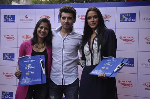 Neha Dhupia, Divyendu Sharma and Aditi Sharma at the Brailler Menu Launch