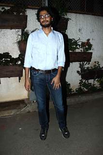 Abhishek Chaubhey poses for the media at the Special Screening of Ben Affleck's Gone Girl