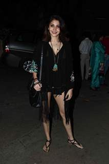 Anushka Sharma poses for the media at the Special Screening of Ben Affleck's Gone Girl