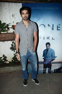 Saqib Saleem poses for the media at the Special Screening of Ben Affleck's Gone Girl