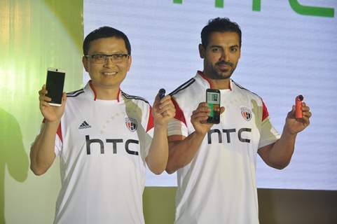 John Abraham at the Launch of HTC Mobile