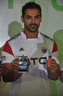 John Abraham at the Launch of HTC Mobile