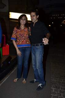 Sumeet Sachdev poses with a friend at SBS Party