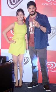 Sidharth Malhotra and Yami Gautam at Kwality Wall's Cornetto Product Promotions