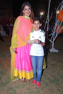 Fatima Agarkar along with son Raj Agarkar at JBCN Carnival East Meets West