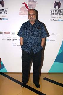 Shyam Benegal poses for the media at the 16th MAMI Film Festival Day 7