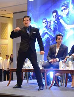 Vivaan Shah shakes a leg at the Promotions of Happy New Year in Delhi